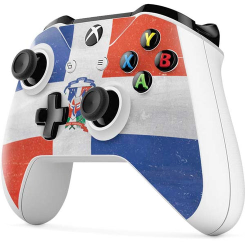 Dominican Republic Flag Faded Xbox One S Controller Skin